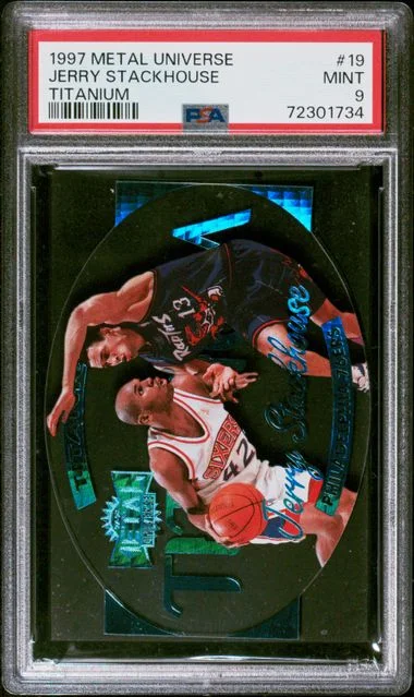 1997-98 SkyBox Metal Universe Jerry Stackhouse Titanium #19 card image
