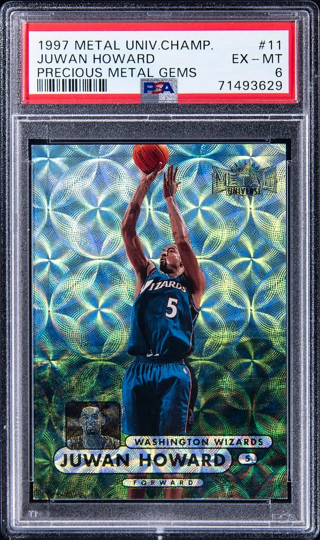 1997-98 SkyBox Metal Universe Juwan Howard Championship Precious Metal Gems (PMG) #11 card image