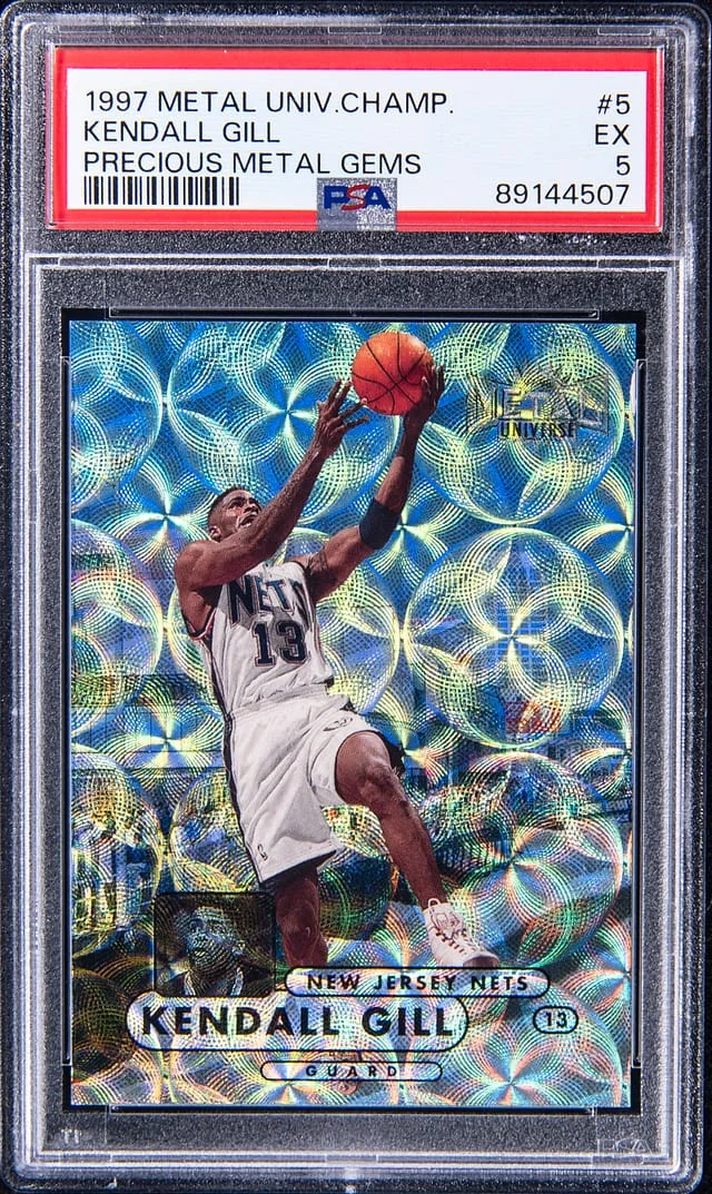 1997-98 SkyBox Metal Universe Kendall Gill Championship Precious Metal Gems (PMG) #5 card image