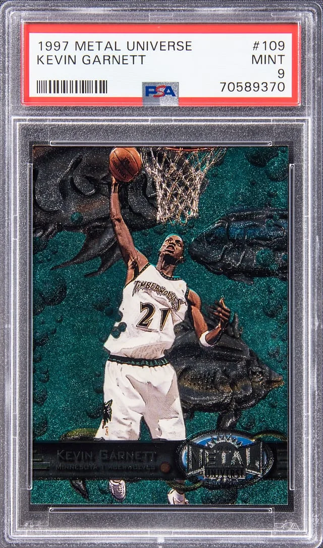 1997-98 SkyBox Metal Universe Kevin Garnett #109 card image
