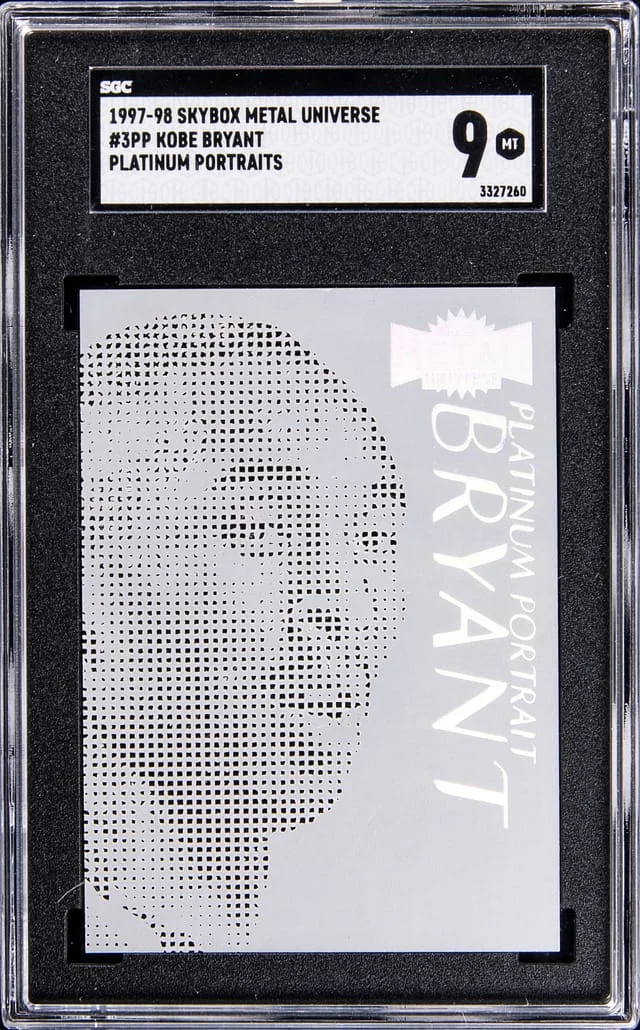 1997-98 SkyBox Metal Universe Kobe Bryant Platinum Portrait #3PP card image