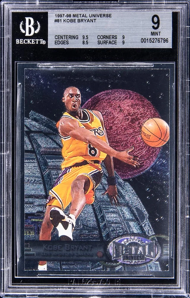 1997-98 SkyBox Metal Universe Kobe Bryant #81 card image