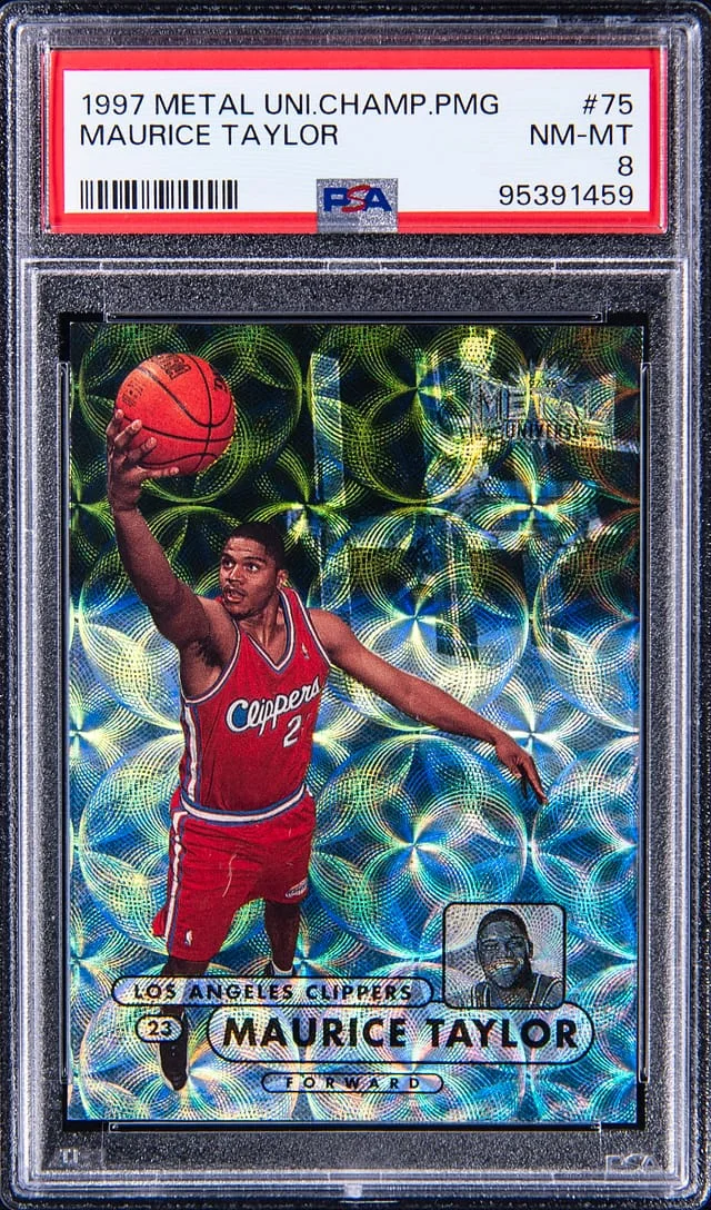1997-98 SkyBox Metal Universe Maurice Taylor Championship Precious Metal Gems (PMG) #75 card image