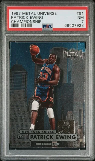 1997-98 SkyBox Metal Universe Patrick Ewing Championship #91 card image