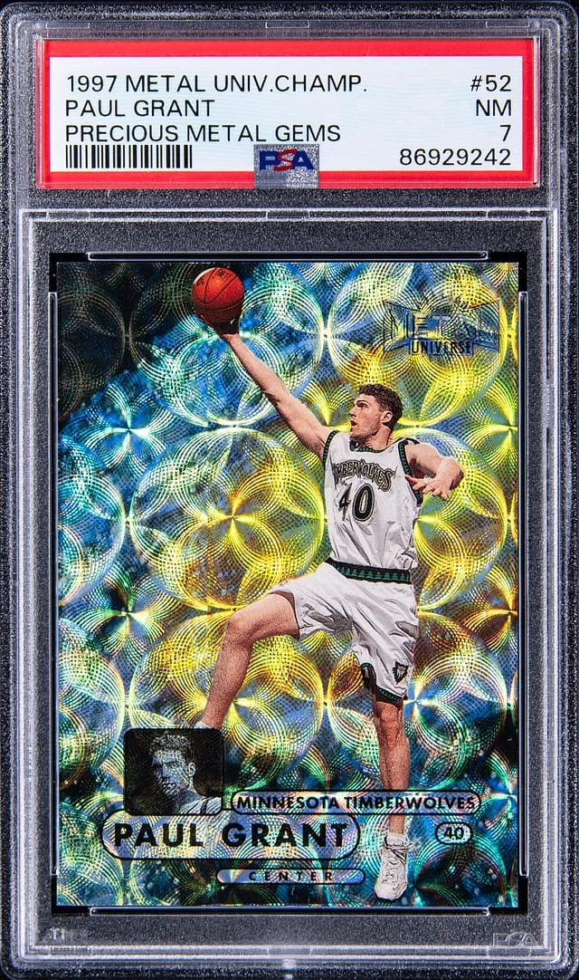 1997-98 SkyBox Metal Universe Paul Grant Championship Precious Metal Gems (PMG) #52 card image