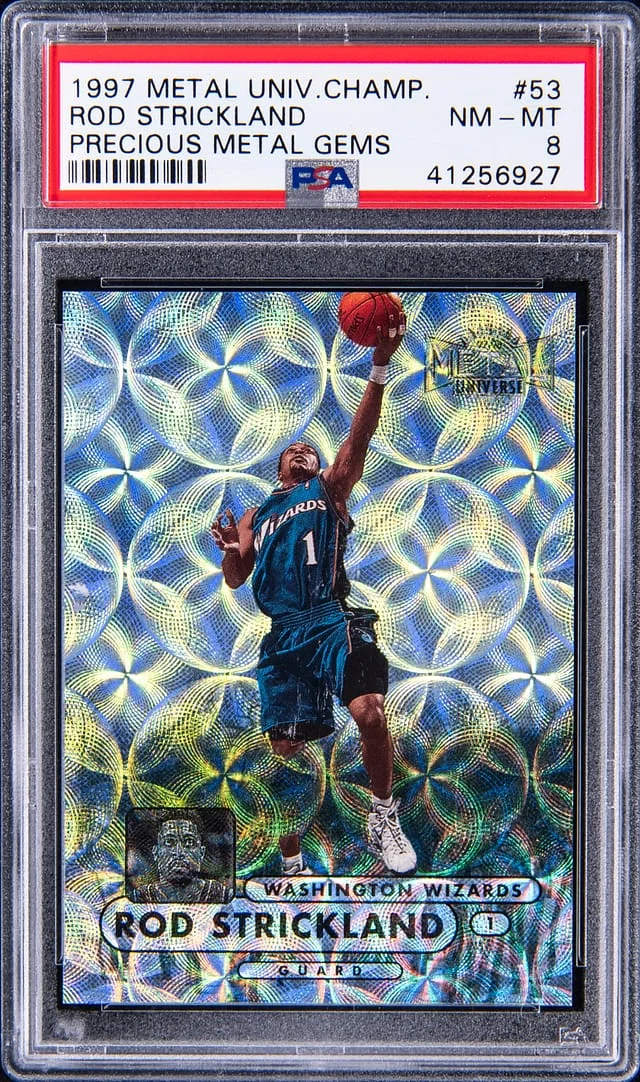 1997-98 SkyBox Metal Universe Rod Strickland Championship Precious Metal Gems (PMG) #53 card image