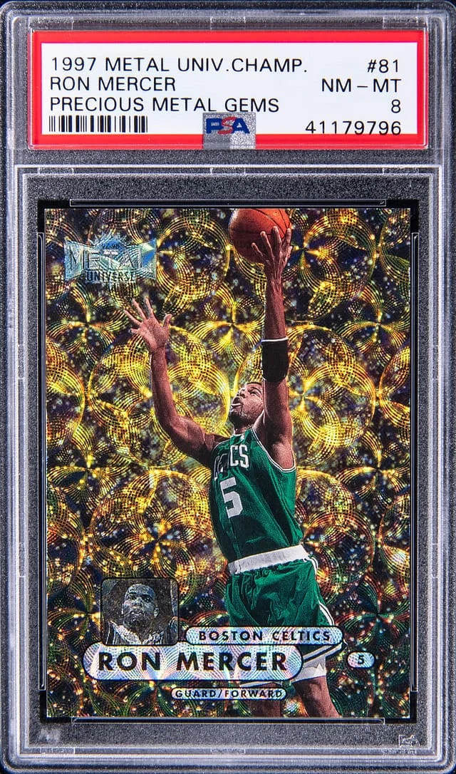1997-98 SkyBox Metal Universe Ron Mercer Championship Precious Metal Gems (PMG) #81 card image