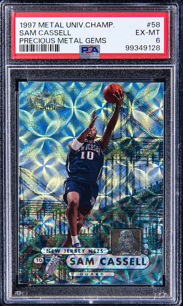 1997-98 SkyBox Metal Universe Sam Cassell Championship Precious Metal Gems (PMG) #58 card image