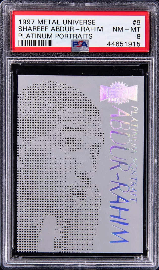 1997-98 SkyBox Metal Universe Shareef Abdur-Rahim Platinum Portraits #9 card image