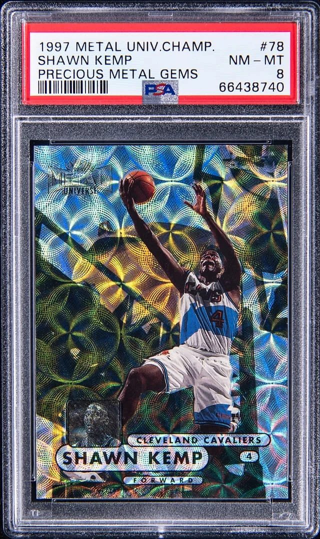1997-98 SkyBox Metal Universe Shawn Kemp Championship Precious Metal Gems (PMG) #78 card image