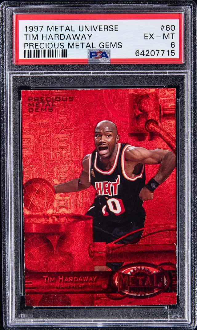 1997-98 SkyBox Metal Universe Tim Hardaway Precious Metal Gems (PMG) Red #60 card image
