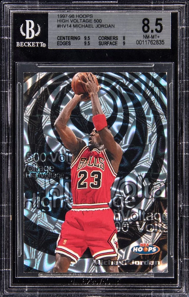 1997-98 SkyBox Michael Jordan NBA Hoops High Voltage 500 #14 card image