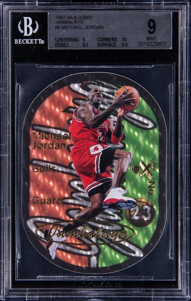 1997-98 SkyBox Michael Jordan E-X2001 Jambalaya #6 card image