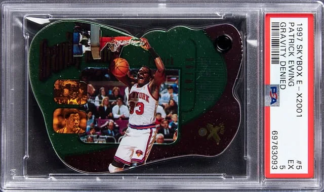1997-98 SkyBox Patrick Ewing E-X2001 Gravity Denied #5 card image