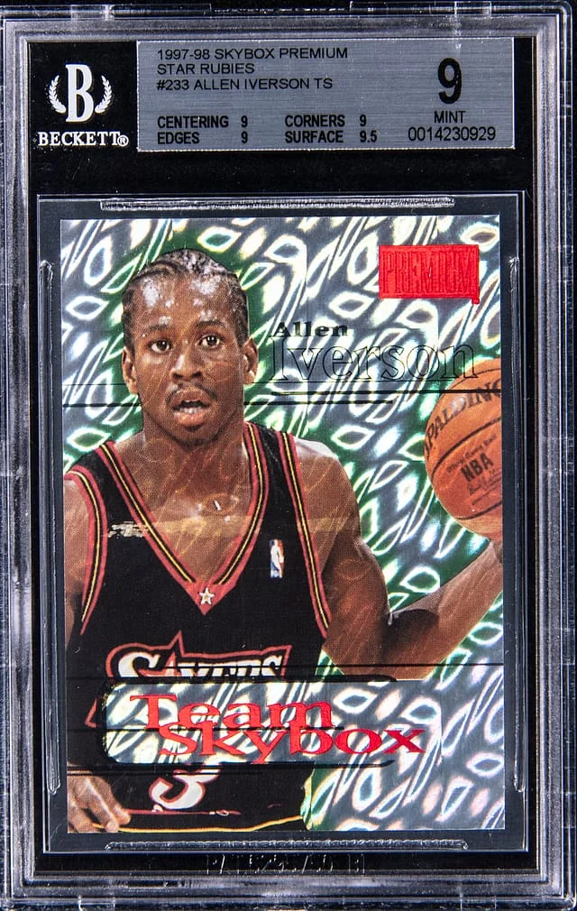 1997-98 SkyBox Premium Allen Iverson Star Rubies #233 card image