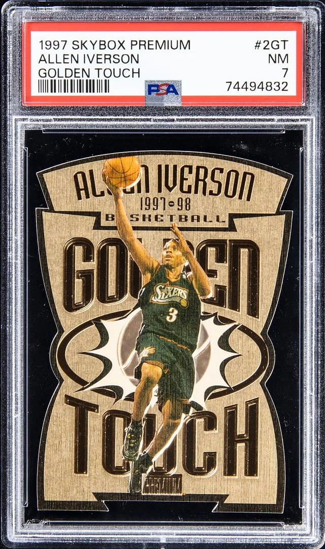 1997-98 SkyBox Premium Allen Iverson Golden Touch #2GT card image