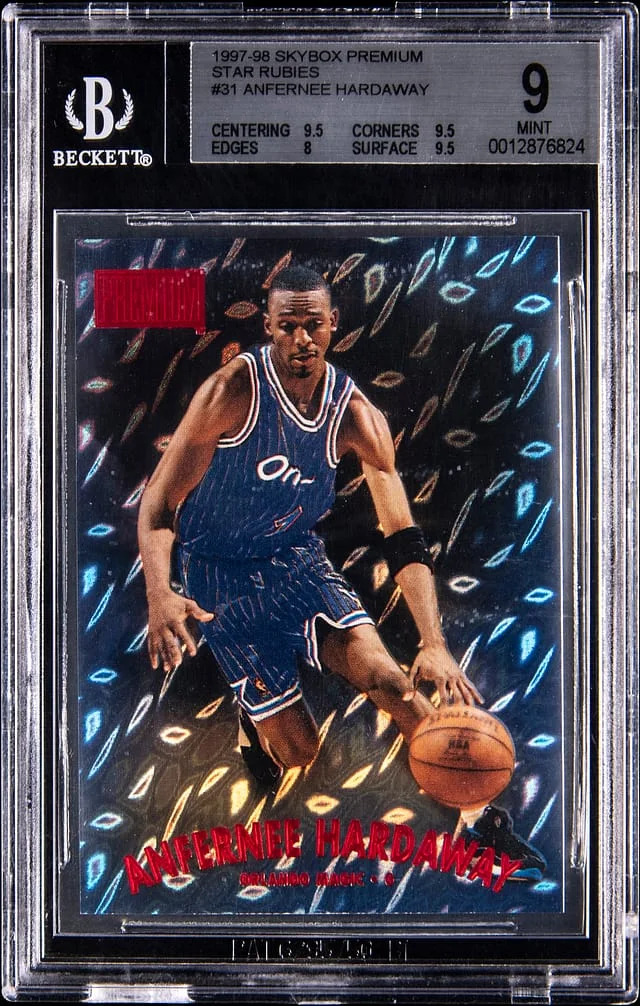 1997-98 SkyBox Premium Anfernee Hardaway Star Rubies #31 card image