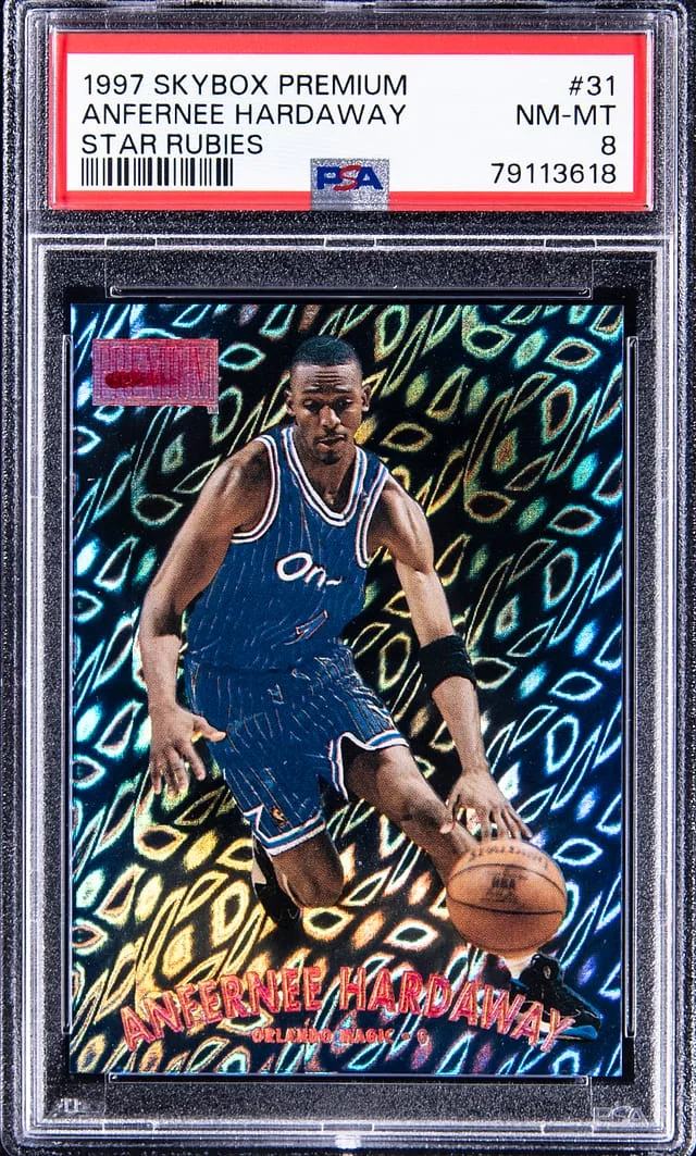 1997-98 SkyBox Premium Anfernee Hardaway Star Rubies #31SR card image