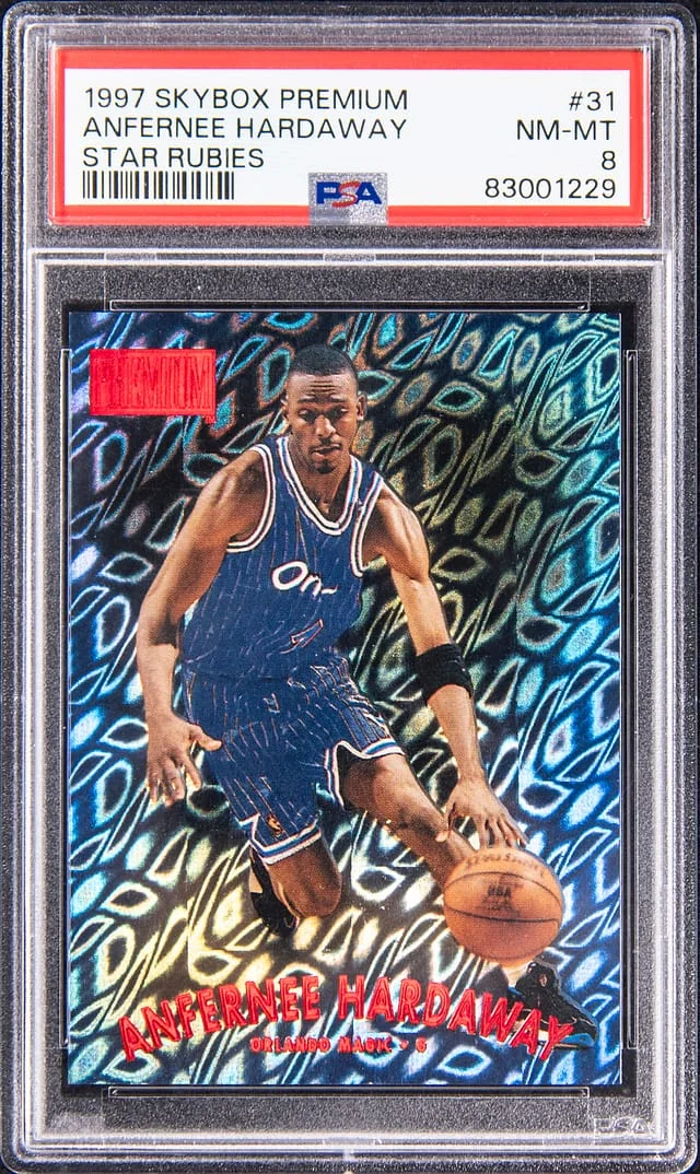 1997-98 SkyBox Premium Anfernee Hardaway Star Rubies #44 card image