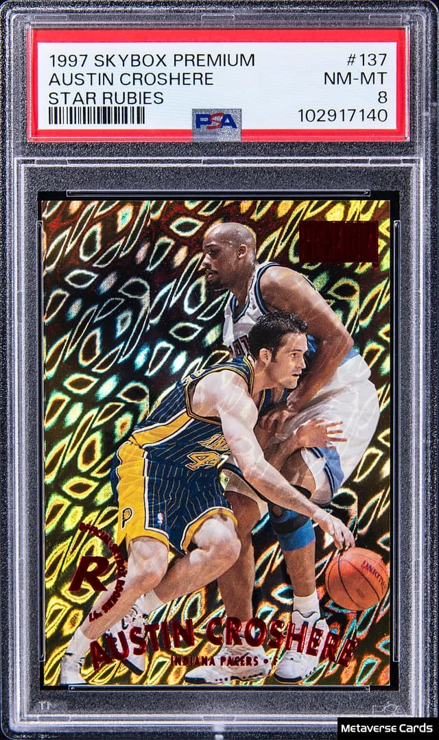 1997-98 SkyBox Premium Austin Croshere Star Rubies #137 card image
