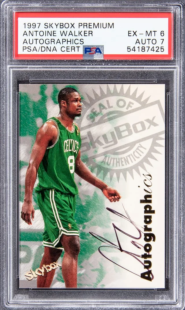1997-98 SkyBox Premium Autographics Antoine Walker #no-number card image