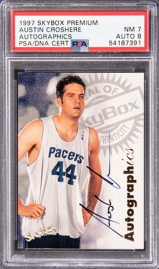 1997-98 SkyBox Premium Autographics Austin Croshere #no-number card image