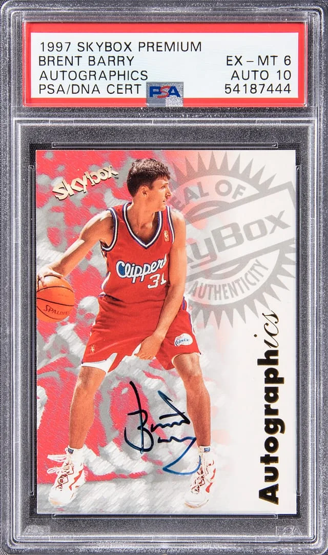 1997-98 SkyBox Premium Autographics Brent Barry #no-number card image