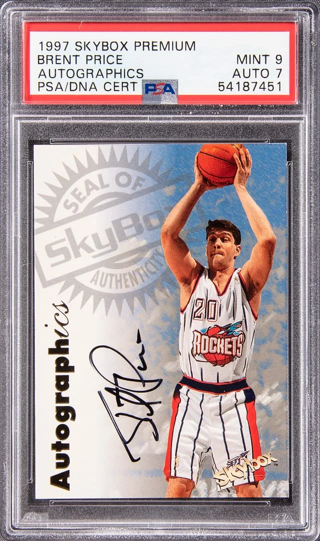 1997-98 SkyBox Premium Autographics Brent Price #no-number card image