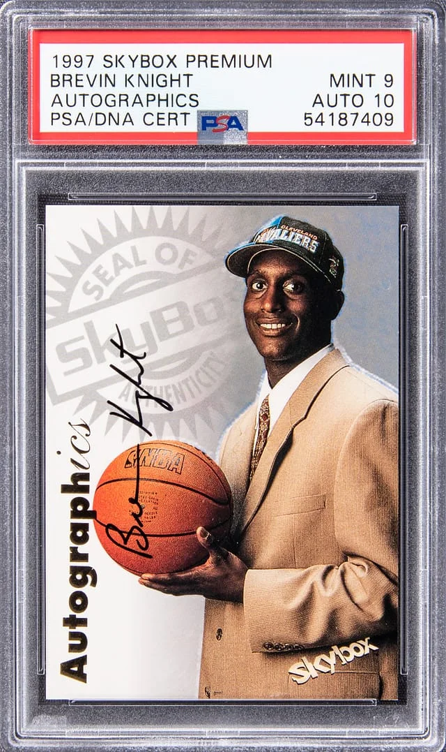 1997-98 SkyBox Premium Autographics Brevin Knight #no-number card image