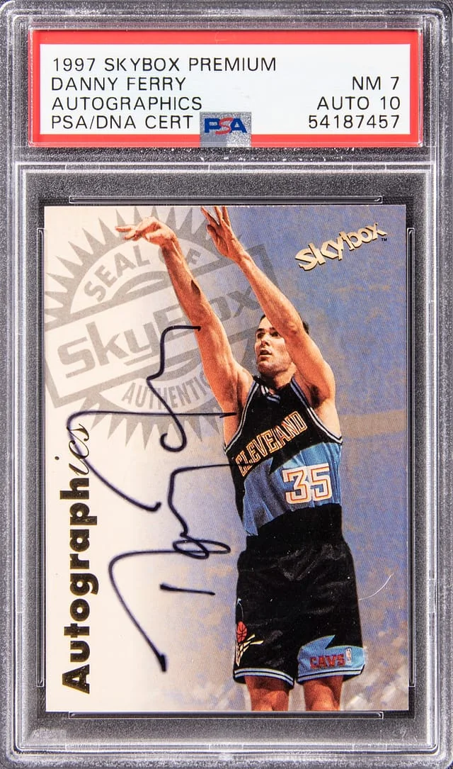 1997-98 SkyBox Premium Autographics Danny Ferry #no-number card image