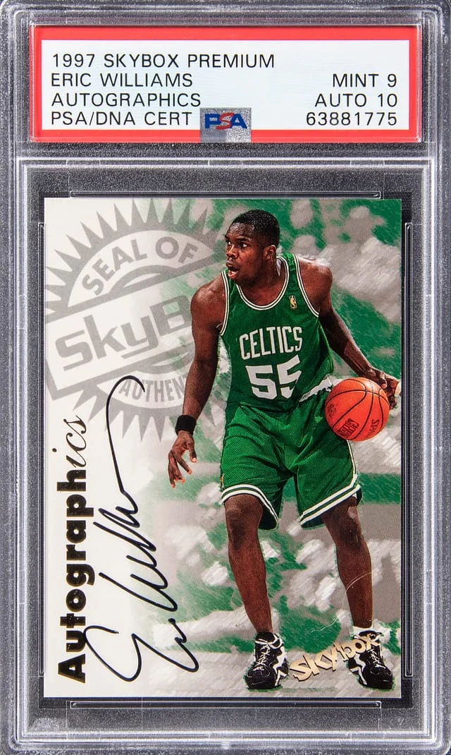 1997-98 SkyBox Premium Autographics Eric Williams #no-number card image