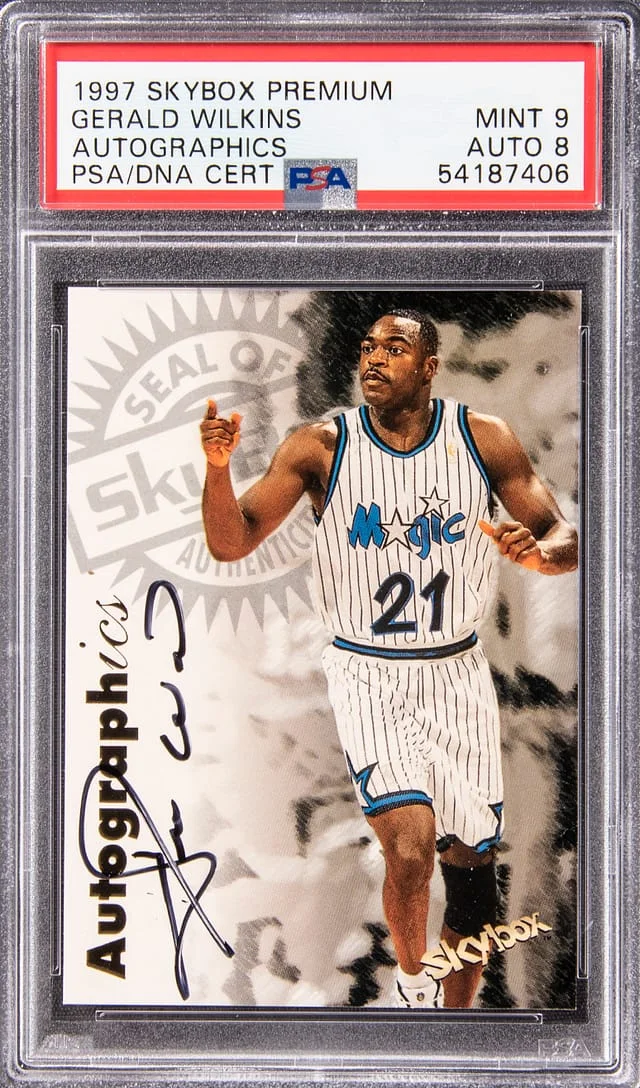 1997-98 SkyBox Premium Autographics Gerald Wilkins #no-number card image