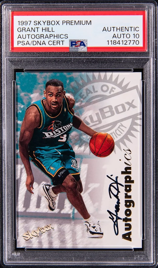 1997-98 SkyBox Premium Autographics Grant Hill #no-number card image