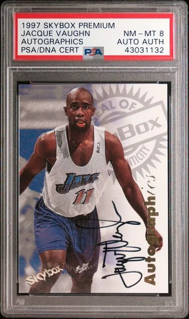1997-98 SkyBox Premium Autographics Jacque Vaughn #no-number card image