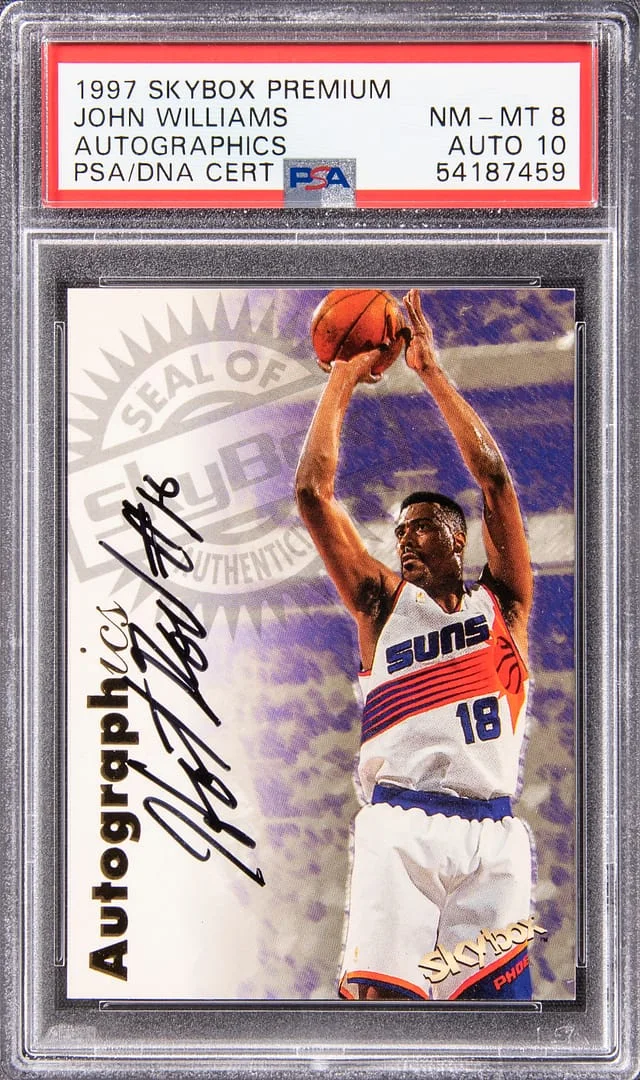 1997-98 SkyBox Premium Autographics John Williams #no-number card image