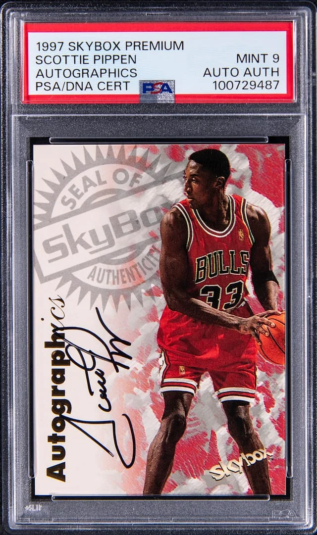 1997-98 SkyBox Premium Autographics Scottie Pippen #no-number card image