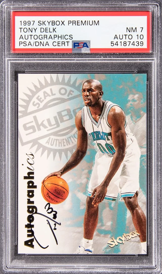 1997-98 SkyBox Premium Autographics Tony Delk #no-number card image