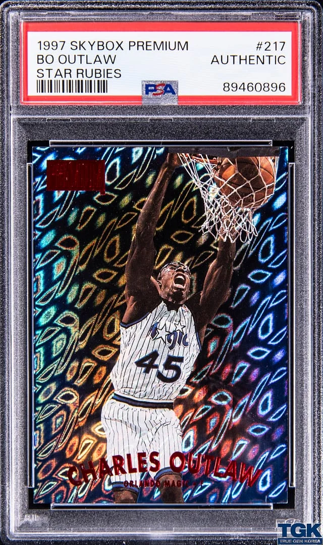 1997-98 SkyBox Premium Bo Outlaw Star Rubies #217 card image