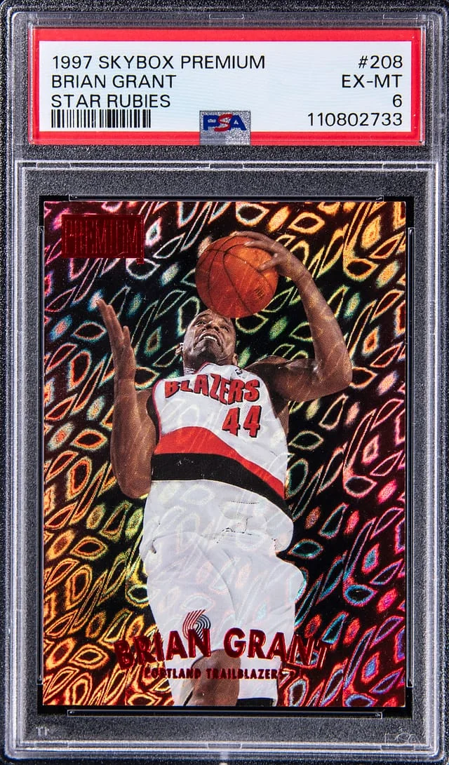 1997-98 SkyBox Premium Brian Grant Star Rubies #208 card image