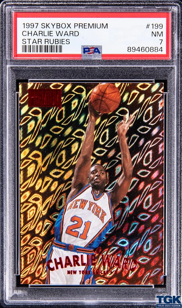 1997-98 SkyBox Premium Charlie Ward Star Rubies #199 card image