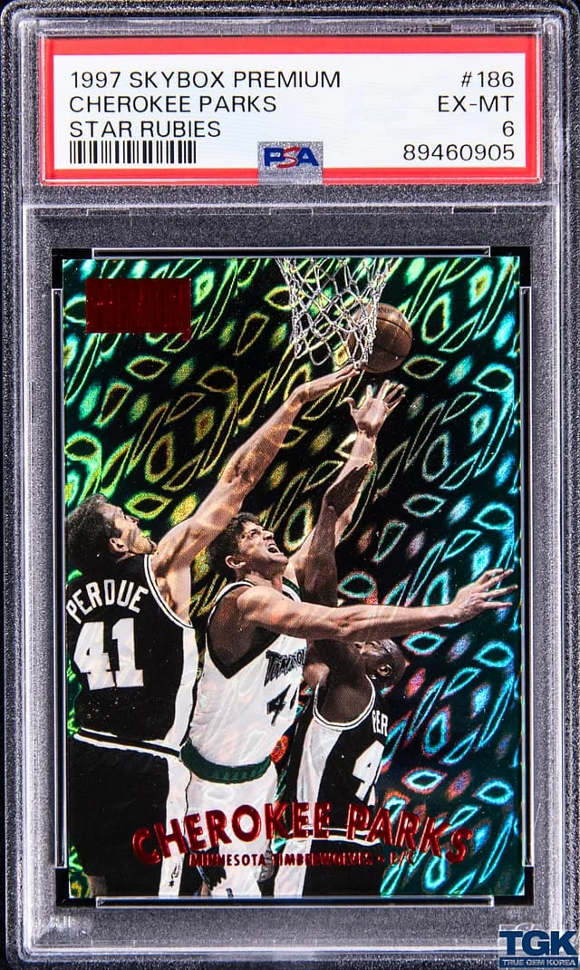 1997-98 SkyBox Premium Cherokee Parks Star Rubies #186 card image