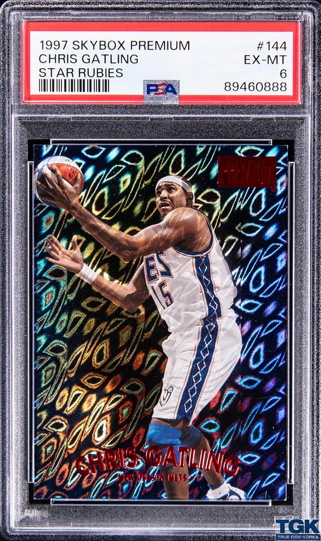 1997-98 SkyBox Premium Chris Gatling Star Rubies #144 card image