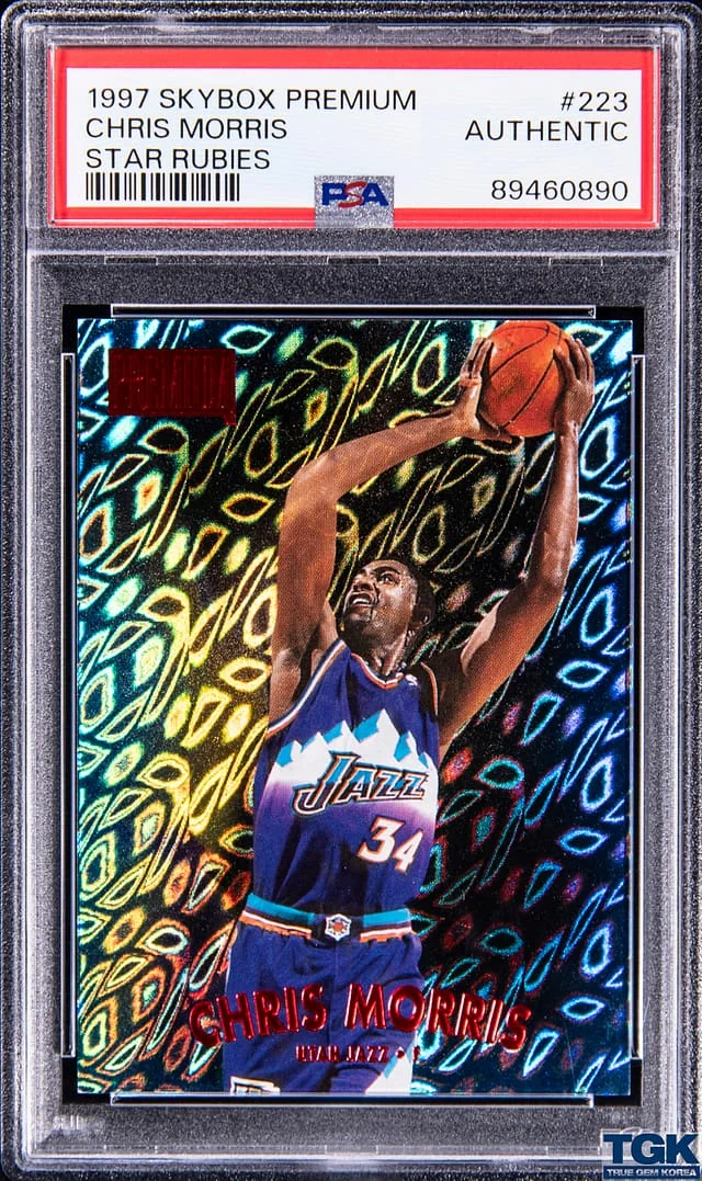 1997-98 SkyBox Premium Chris Morris Star Rubies #223 card image