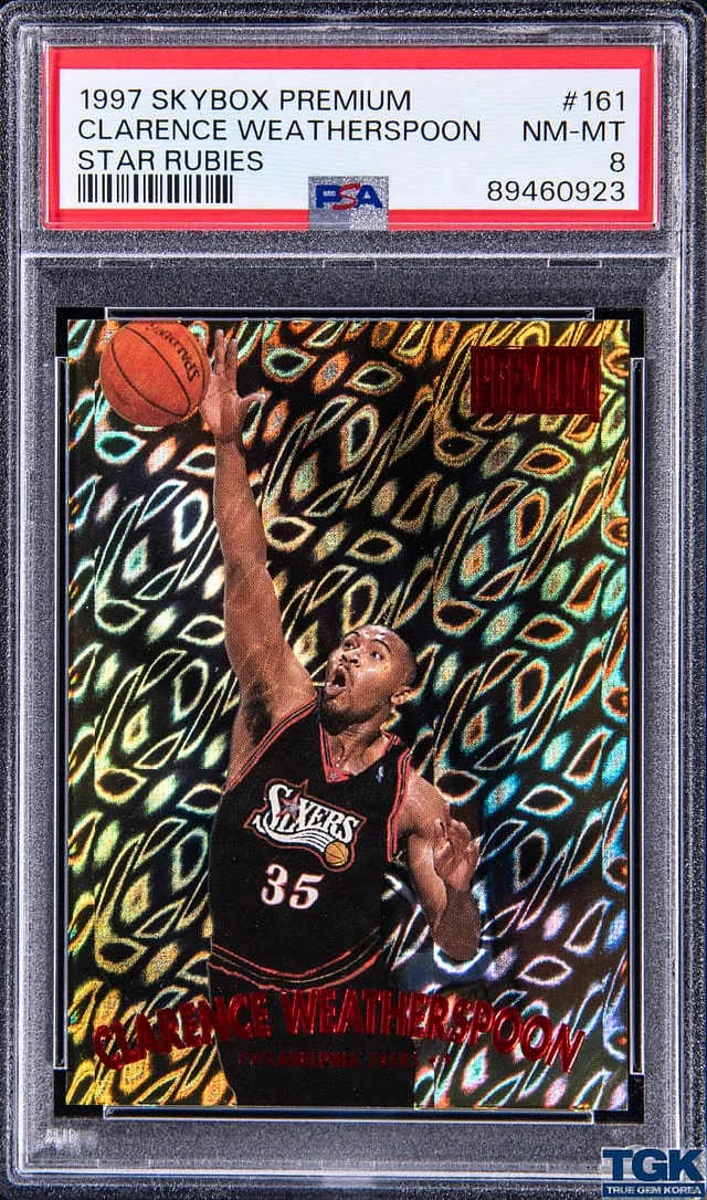 1997-98 SkyBox Premium Clarence Weatherspoon Star Rubies #161 card image