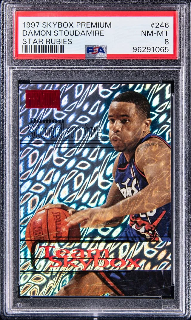 1997-98 SkyBox Premium Damon Stoudamire Star Rubies #246 card image
