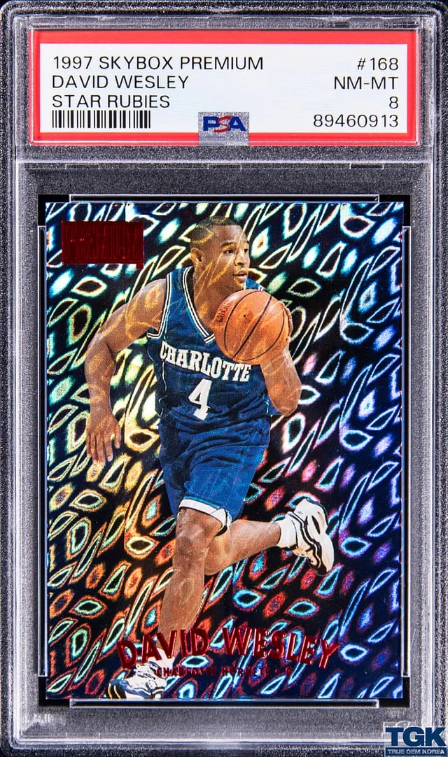 1997-98 SkyBox Premium David Wesley Star Rubies #168 card image