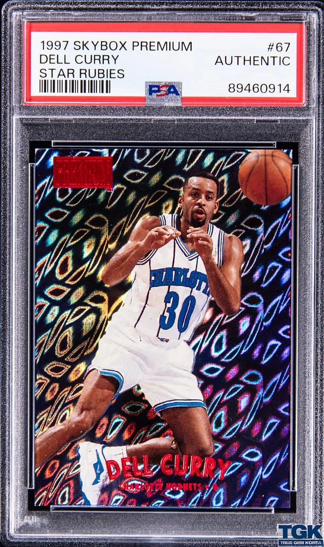 1997-98 SkyBox Premium Dell Curry Star Rubies #67 card image