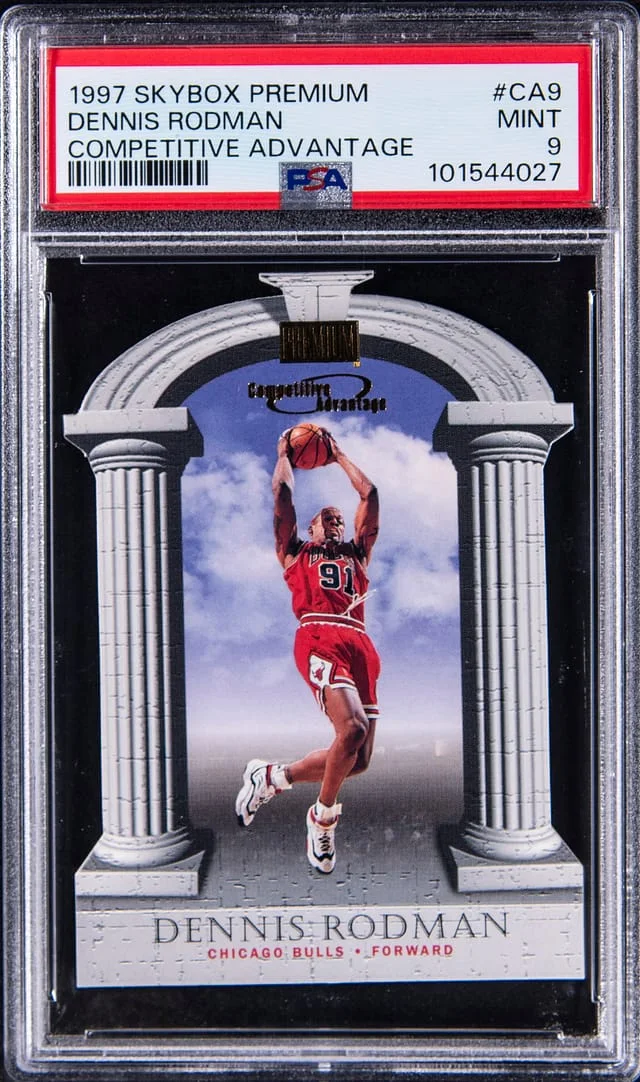 1997-98 SkyBox Premium Dennis Rodman Competitive Advantage #CA9 card image