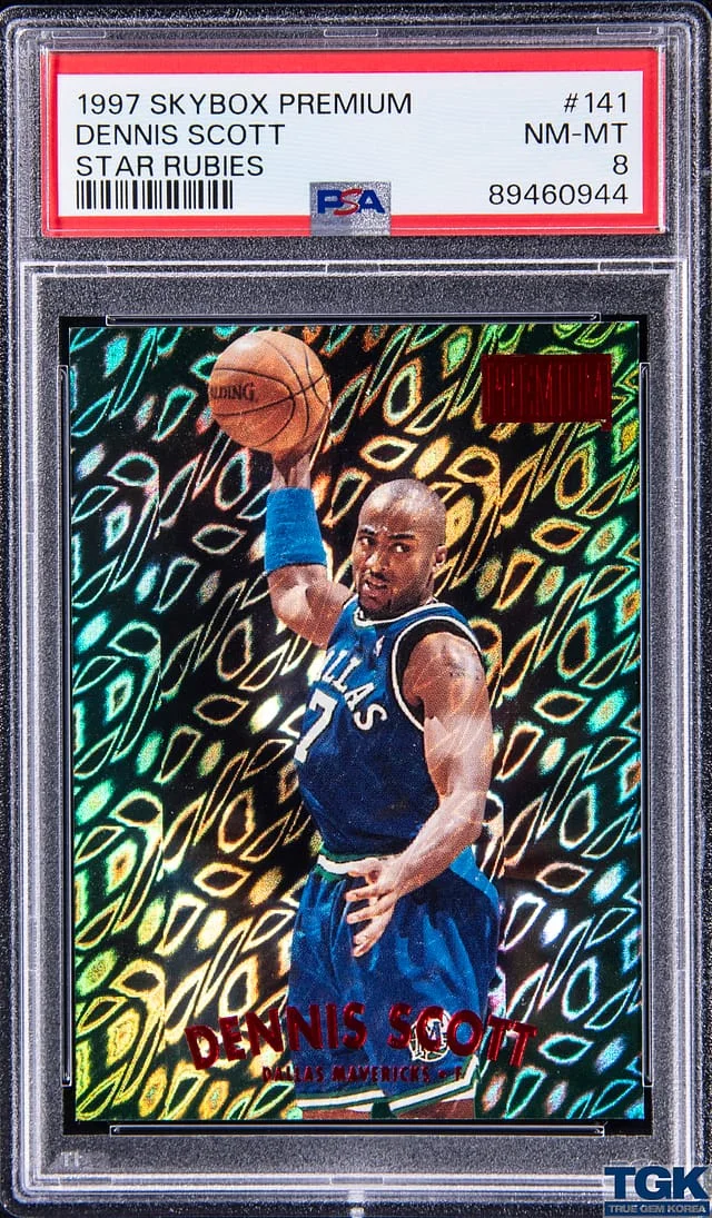 1997-98 SkyBox Premium Dennis Scott Star Rubies #141 card image
