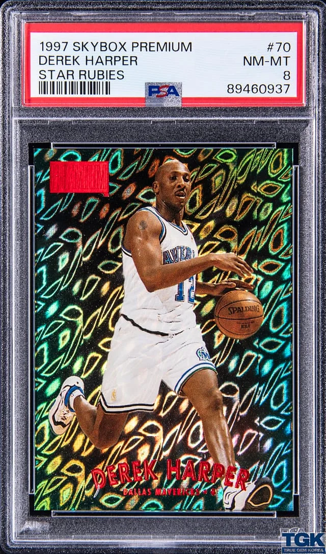 1997-98 SkyBox Premium Derek Harper Star Rubies #70 card image